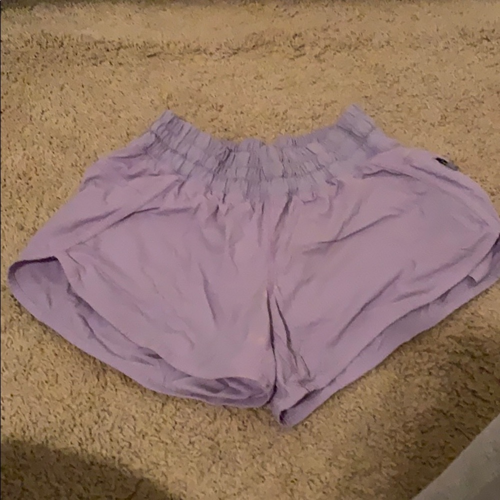 purple lululemon shorts